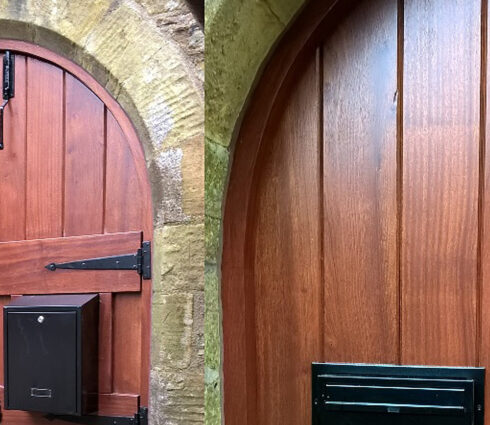Letterbox For Gates & Fences External Rear Access Gatehouse W3 with Trim Blk