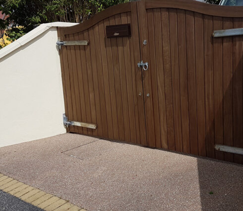 Rear Access Large Letterbox For Gates & Fences W3-4 Copper Colour including Trim