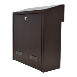 Large Post Box For Gates & Fences Rear Access Gatehouse W3-3 Copper w3-3 copper back