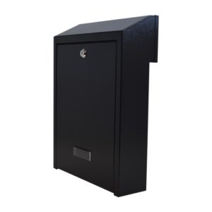 Letterbox For Gates & Fences Outdoor Rear Access Gatehouse W3 Black w/o Trim
