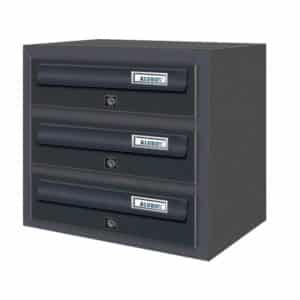 dark grey jumbo 3 letterboxes for flats letterboxes for flats