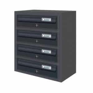 grey jumbo 4 letterboxes for flats letterboxes for flats