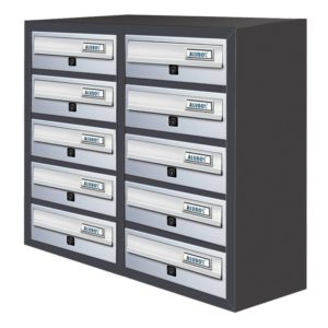 silver jumbo 10 letterboxes for flats letterboxes for flats