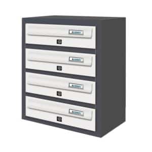 white jumbo 4 letterboxes for flats letterboxes for flats