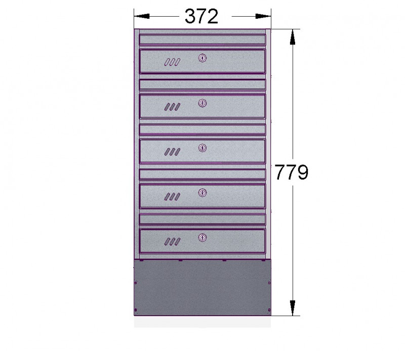 E1S_5 diagram letterboxes for flats