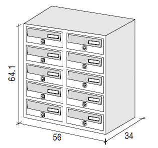 JUMBO10 communal letterbox