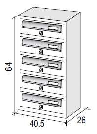 JUMBO5 communal letterbox