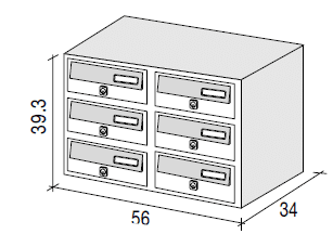 JUMBO6 communal letterbox