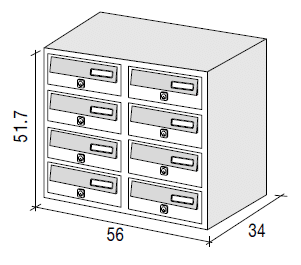 JUMBO8 communal letterbox
