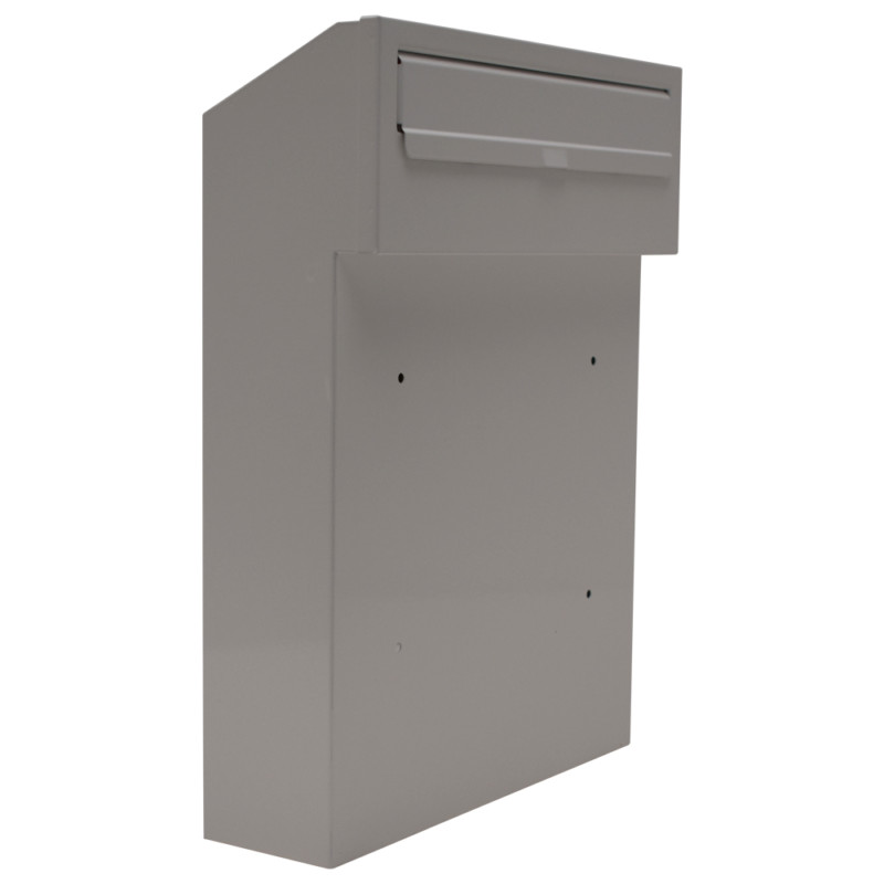 w3 - white gate mounted letterbox