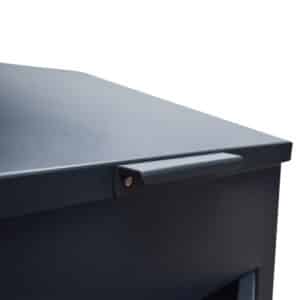 Delta XL High Capacity parcel box with handle Delta XL High Capacity parcel box with close up of optional handle