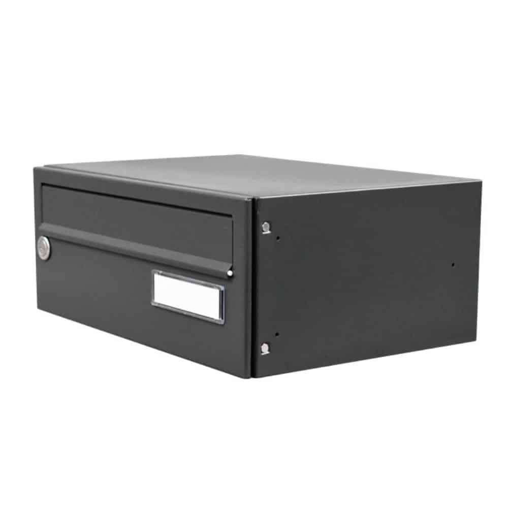 Gate Mounted Dak Grey City Hall Communal Post Box LBD 016 Side