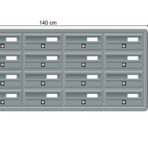 Tocco Di Italia Modular 270 5×4 Recess mounted post boxes for flats