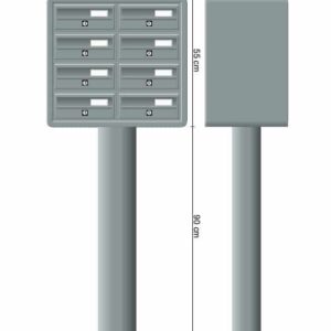 Tocco Di Italia Modular 270 Free Standing Post Boxes For Flats 2x4