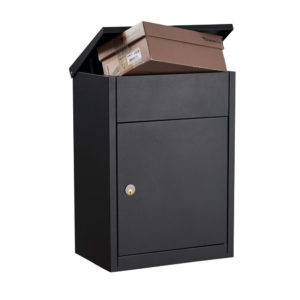 Parcel delivery post box for wall mounting