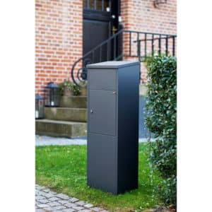 Allux 600 Parcel Box Front Access Anthracite Grey