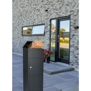 Allux 600 Parcel Box Front Access Black