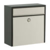External wall mounted post box Allux 250 with stainless steel front