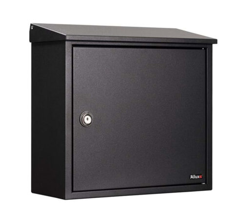 Allux 400 Wall mounted letterbox in black
