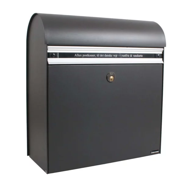 Allux KS200 Wall Mounted Post Box Dark Grey