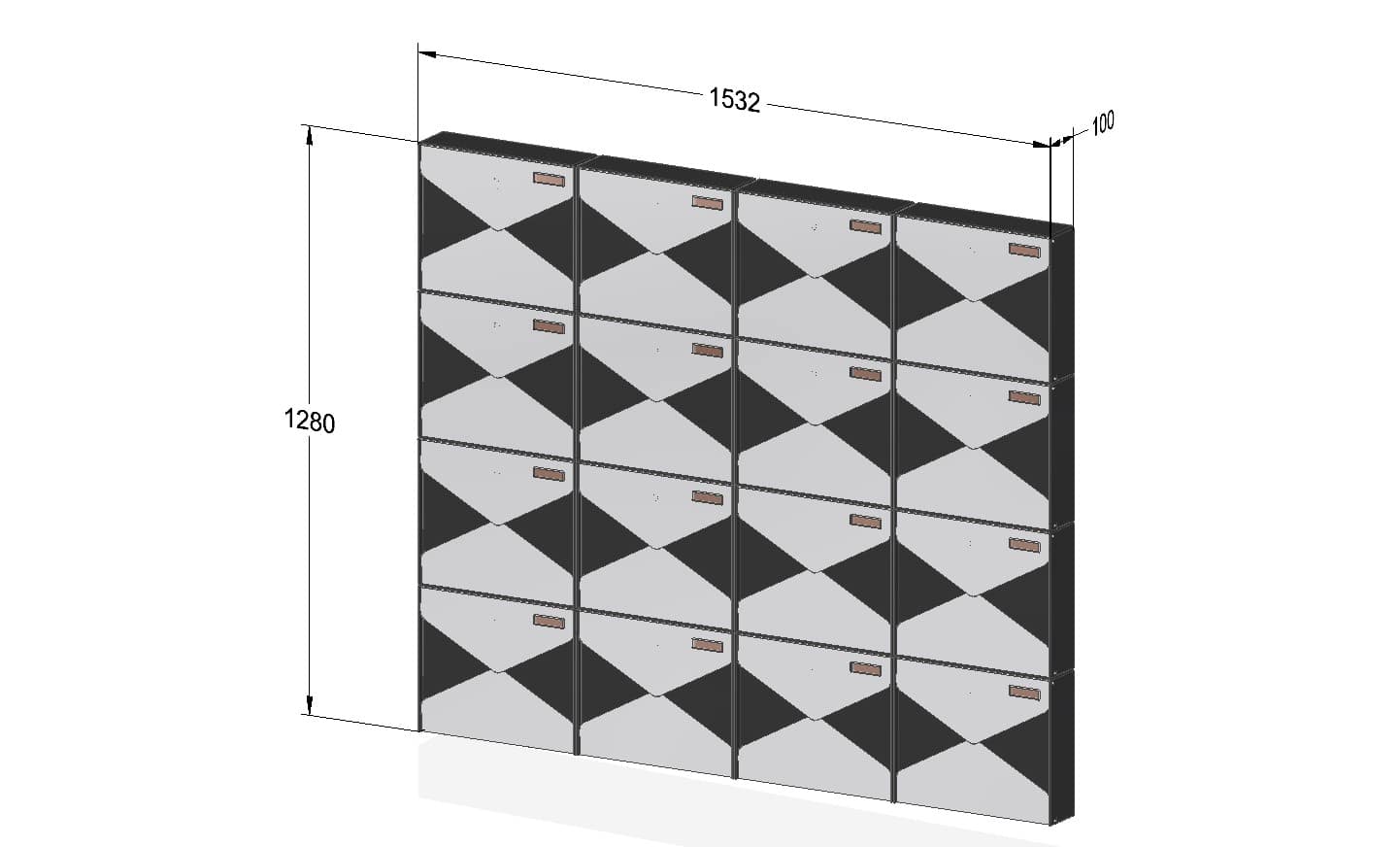 Communal post boxes Gavia M Urban Easy 4x4