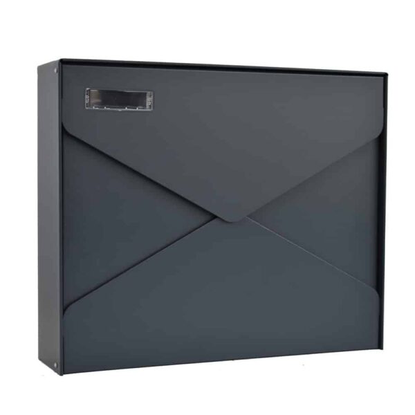 Gavia Window Master Locks Wall Mounted Post Box Anthracite 7016 Front