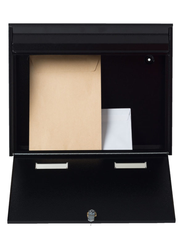 wall mounted post box W2 Quick Fix in black colour