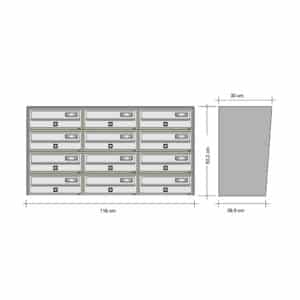Tocco Di Italia Slim Wall Mountedx12 Drawing Tocco Di Italia Slim Wall Mountedx12 Drawing