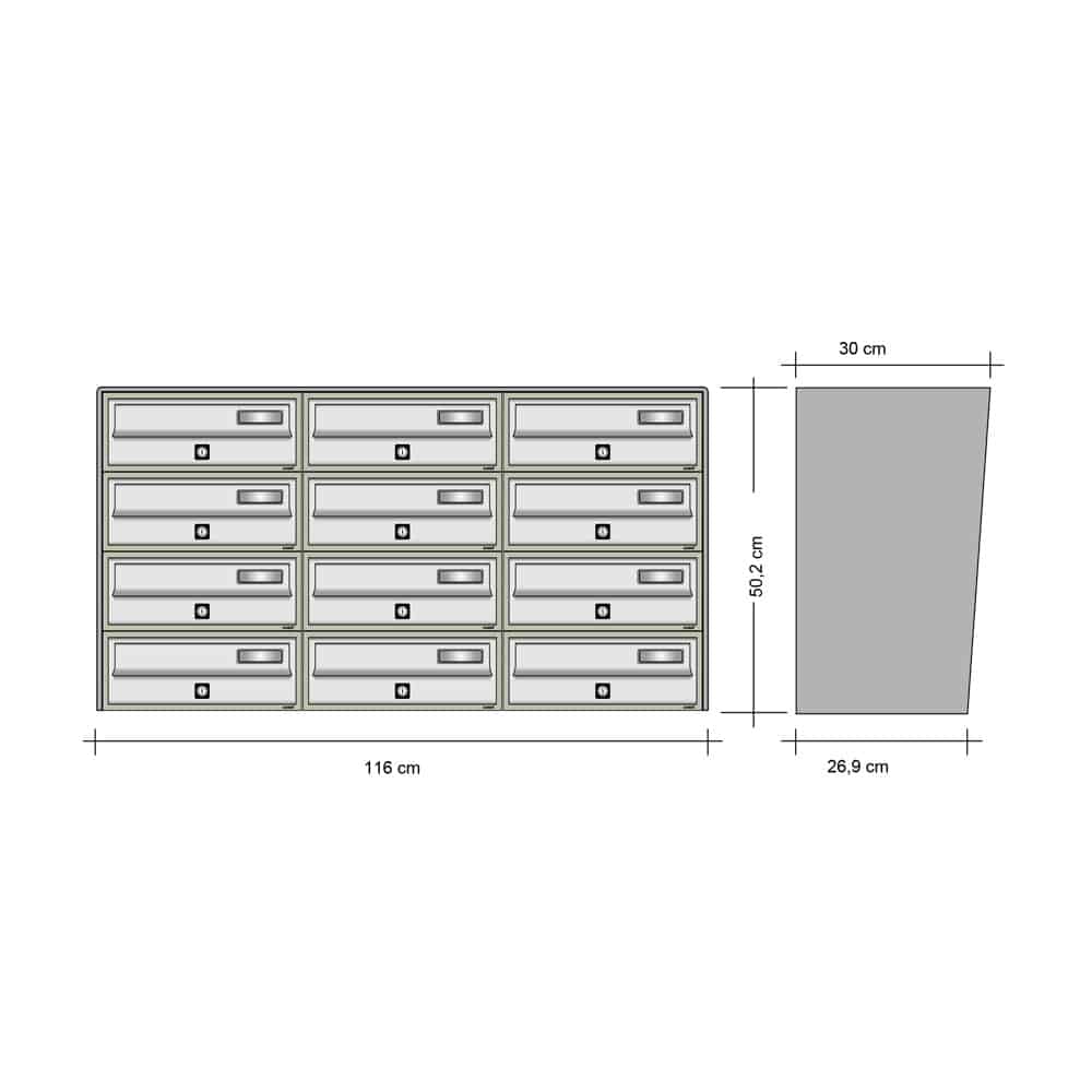 Tocco Di Italia Slim Wall Mountedx12 Drawing