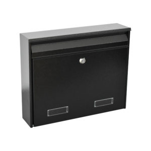 wall mounted letterbox W2 Quick Fix in black