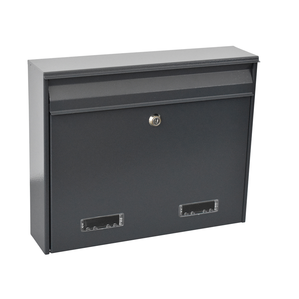 wall mounted letter box w2 in anthracite grey RAL 7016