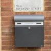 Wall Mlounted Post Box Allux KS200 Anthracite Grey