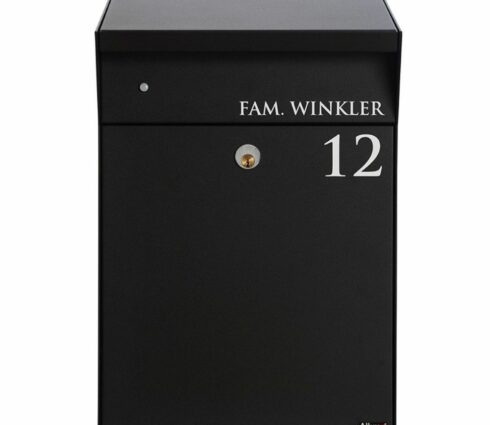 Wall Mounted Letter Box Bjorn With LED Light