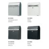 Wall mounted letterboxes KS 2000 in powder coated galvanised steel finish