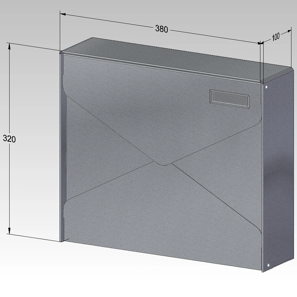 Wall Mounted Letterbox Gavia M Window Dimensions Wall Mounted Letterbox Gavia M Window Dimensions
