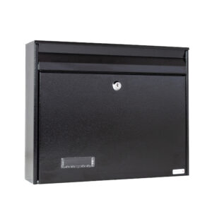 Wall Mounted Letterbox W2 Black Gloss