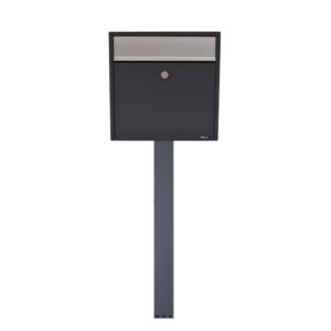 Allux 250 Free Standing Letterbox With FR 2 Stand Dark Grey Allux 250 Free Standing Letterbox With FR 2 Stand Dark Grey