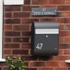 Anthracite Wall Mounted Letterbox Allux 5000