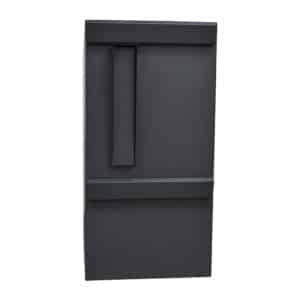 Rear Access Large Letterbox For Gates & Fences W3-7 Dark Grey Variant Rail mounted post box vertical w3-7