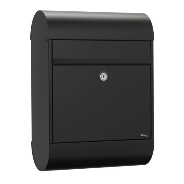 Allux 6000 Black Wall Mounted Post Box