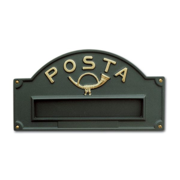 Brass Letter Plate Dark Grey B 01