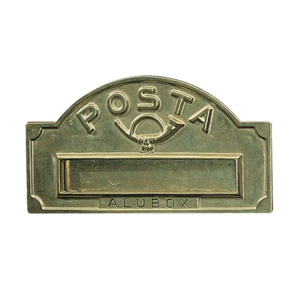 Brass Letter Plate Polished B 01