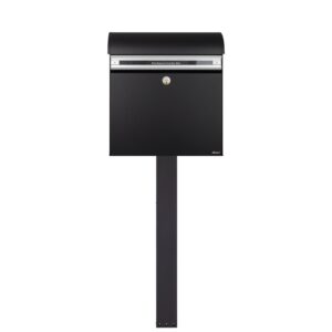 Free Standing External Post Box Allux KS200 FR 2 Black Whole Free Standing External Post Box Allux KS200 FR 2 Black Whole