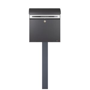Free Standing External Post Box Allux KS200 FR 2 Dark Grey Whole Free Standing External Post Box Allux KS200 FR 2 Dark Grey Whole