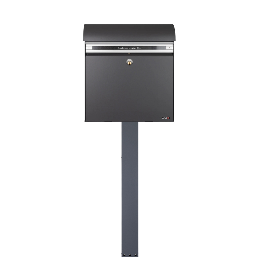 Free Standing External Post Box   Allux KS200 FR 2 Dark Grey   Whole