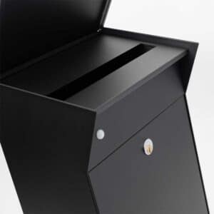 Black Wall Mounted Designer Post Box Bjorn Villa Black Wall Mounted Designer Post Box Bjorn Villa