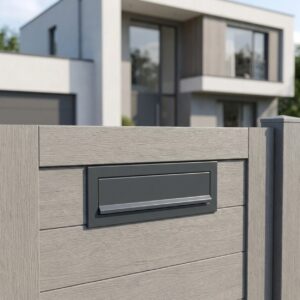 Gate Mounted Post Box LCD 050 Anthracite Grey Gate Mounted Post Box LCD 050 Anthracite Grey