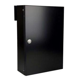 Gate Mounted Letterbox LCD 050 Black Rear