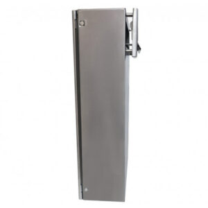 Gate Mounted Letterbox LCD 050 Stainless Steel Side