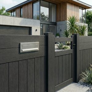 Stainless Steel Through Fence Rear Access Post Box LCD 050 Guardhouse Stainless Steel Through Fence Rear Access Post Box LCD 050 Guardhouse